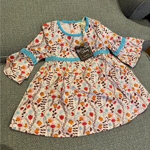 Matilda Jane Orange Pink Bell Sleeve Top Casual